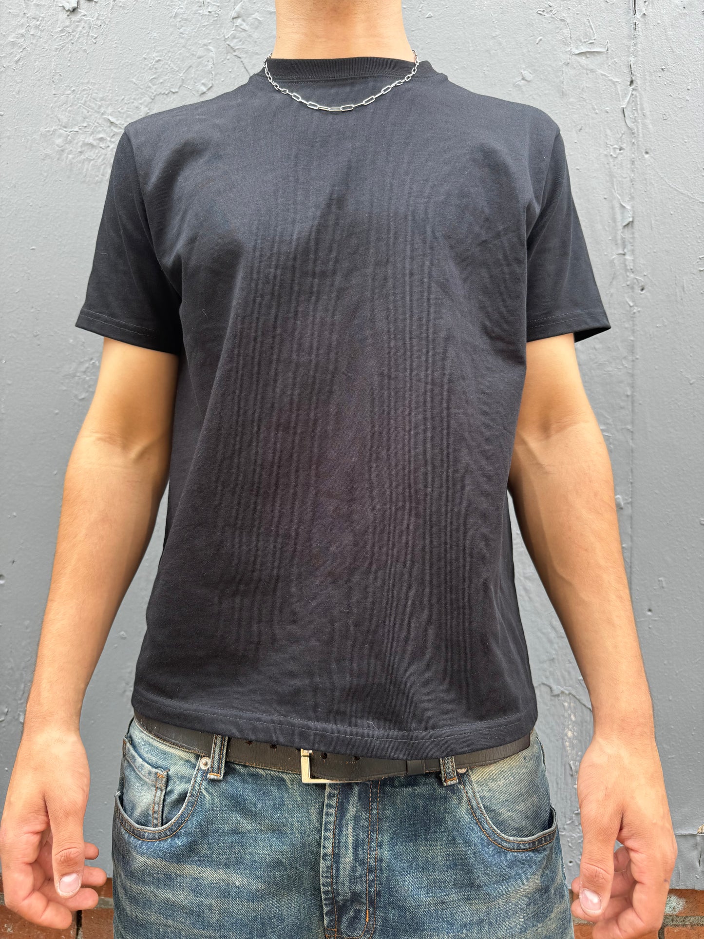 Slim fit t-shirt noir
