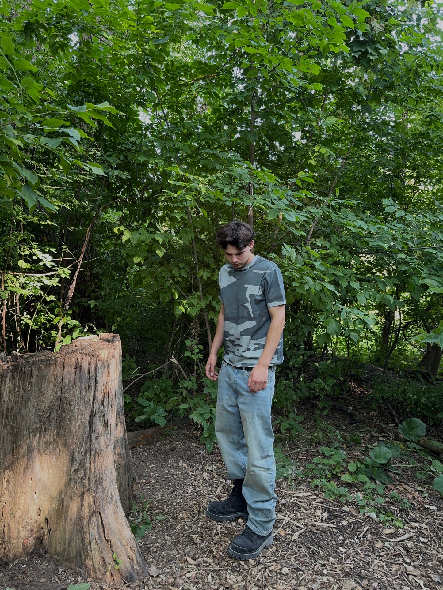 Slim fit t-shirt Camo