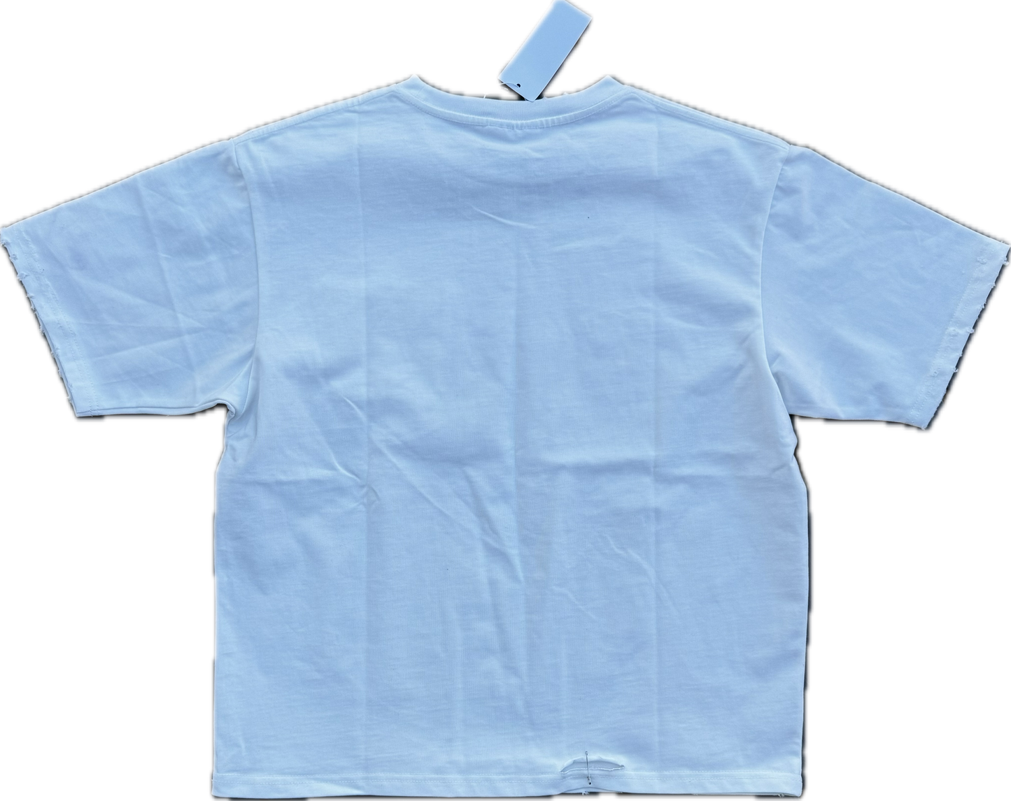 Distressed Pocket Tee Blanc